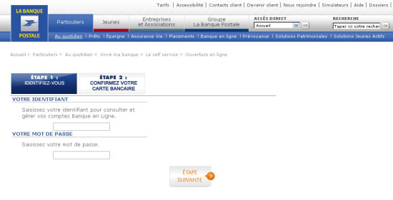 Phishing de la banque postale