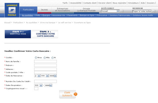 Phishing de la banque postale 2